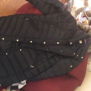 Black Michael Kors winter jacket with hood